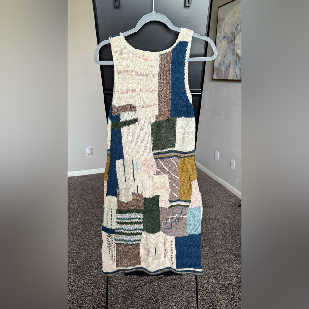 Patchwork Knit Mini Dress in Multicolor - Picture 7 of 7